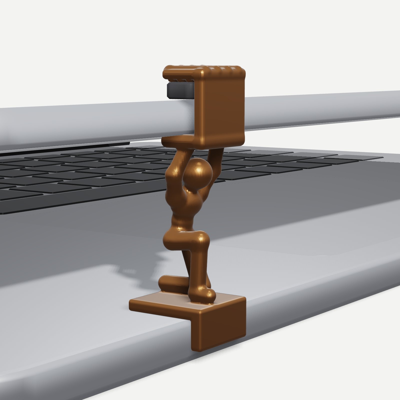 Close-up of Propt Atlas gripping the laptop lid